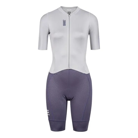 Enterizo De Ciclismo Mujer Hard Lite White