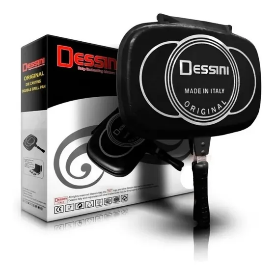 Sartén Doble Parrilla Dessini Italiana Antiadherente 36 Cm C