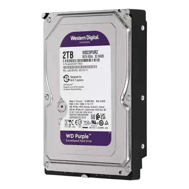HD Western Digital WD Púrpura SATA de 2 TB, 6 Gb/s, 256 MB,
