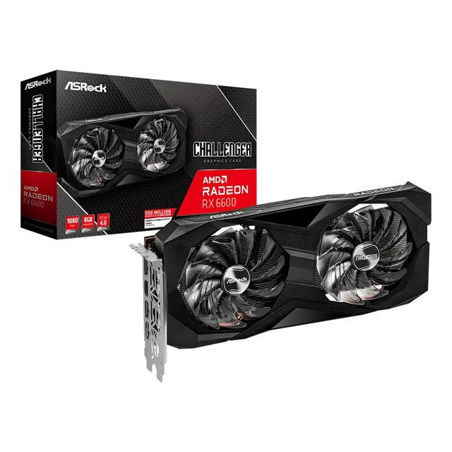 Tarjeta De Video Asrock Rx6600 Challenger Cld 8gb Gddr6