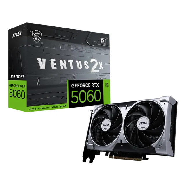 Placa De Video Nvidia Geforce Msi Rtx 5060 Ventus 2x Oc 8gb