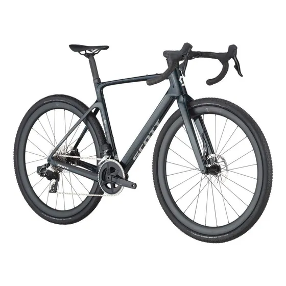Bicicleta Gravel 20 Scott Addict 2025 Negra O Gris/morada Co