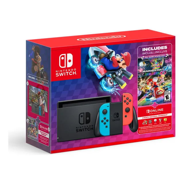 Consola Nintendo + Mario Kart 8 + 3 Meses De Switch Online