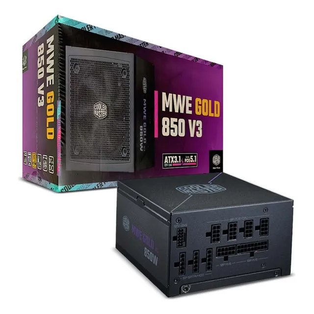 Fuente - Cooler Master Mwe Gold V3 - 850w - Plus Gold
