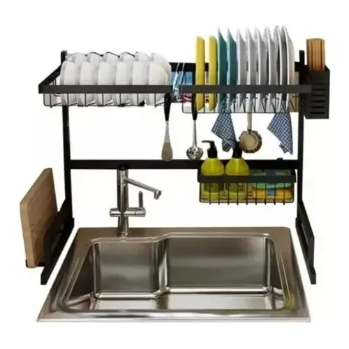 Estante Para Platos Acero Inoxidable Platero Escurridor 65cm
