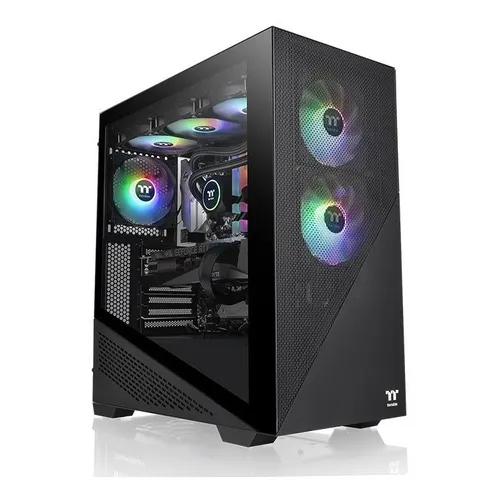 Gabinete Thermaltake Divider 370 Tg Cristal Miditower Negro