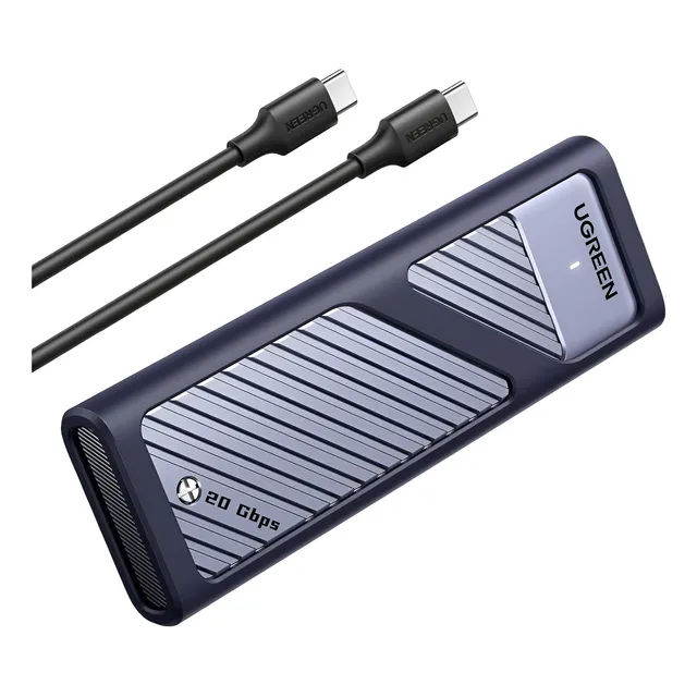 Carcasa M.2 Nvme Sata Ssd Aluminio 20 Gbps Usb-c Uasp Trim C