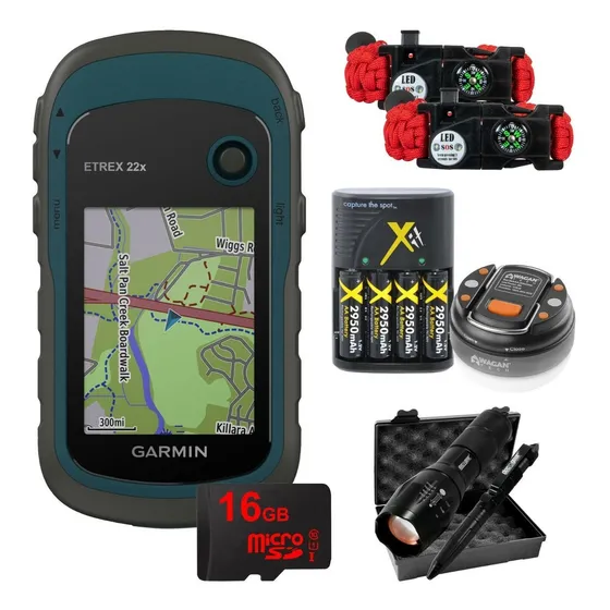 Gps Garmin Etrex 22x Kit Aventura 16 Gb Rapido Exacto
