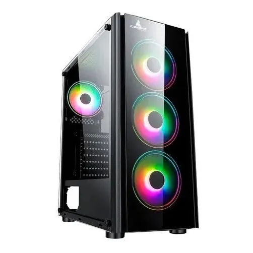 Chasis Iceberg Crystal G9 V2 M-rgb 4 Fans Incl. - Gamer Atx