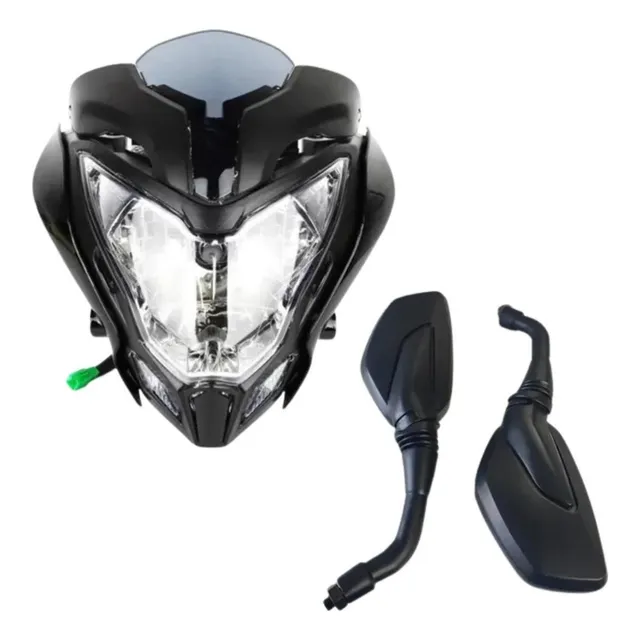 Carenaje Moto Pulsar 200 Ns Negro + Espejos Envío Gratis