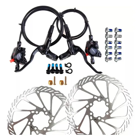 Frenos Shimano Hidráulicos Mt200 + Discos 6 Tornillos