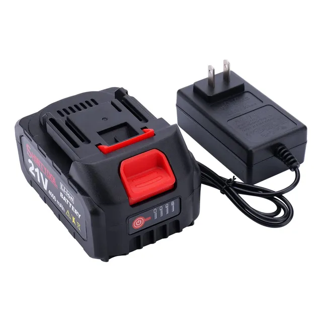 Shintyool Bateria De Litio De 21 V Con Pantalla Electrica De
