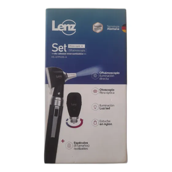 Set Otoscopio Oftalmoscopio De Cabezal Intercambiable