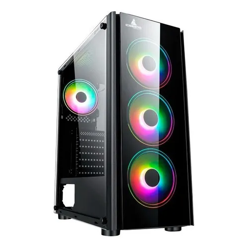 Case Atx Gamer Iceberg Crystal G9 V3 4 Fans Rgb Vidrio Templ