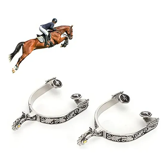 Espuelas De Acero Inoxidable Compatibles Con Botas Para Entr