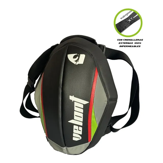 Maleta Porta Casco Rc Compacto Reflectivo Moto Velont