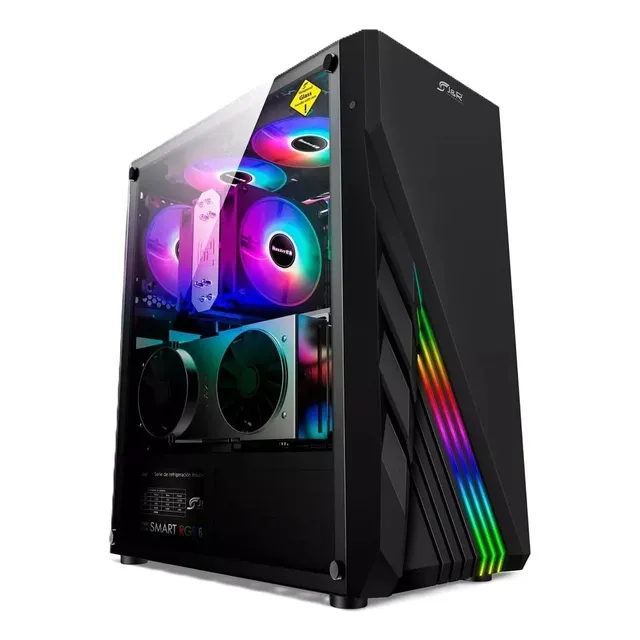 Chasis Gamer + 3 Fans Rgb Onyx Jx116 Atx / M-atx / Itx