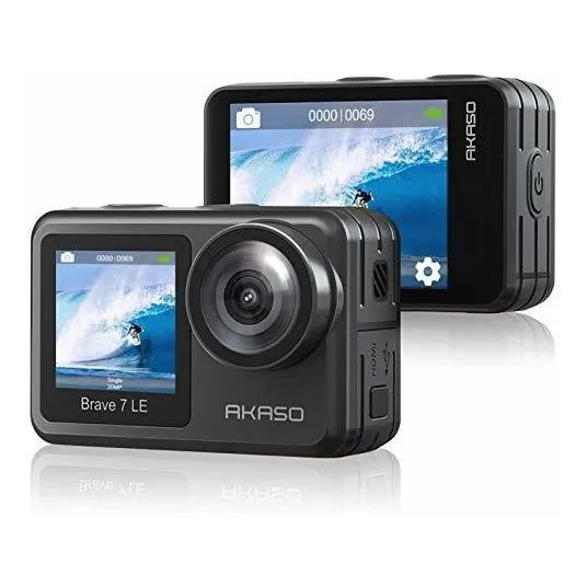 Cámara deportiva Akaso Brave 7 LE 4K 30FPS 20MP WiFi con pan