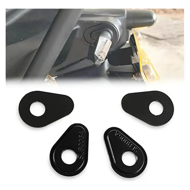 Espaciadores Adaptadores Intermitentes Moto Negro 4 Pzs.