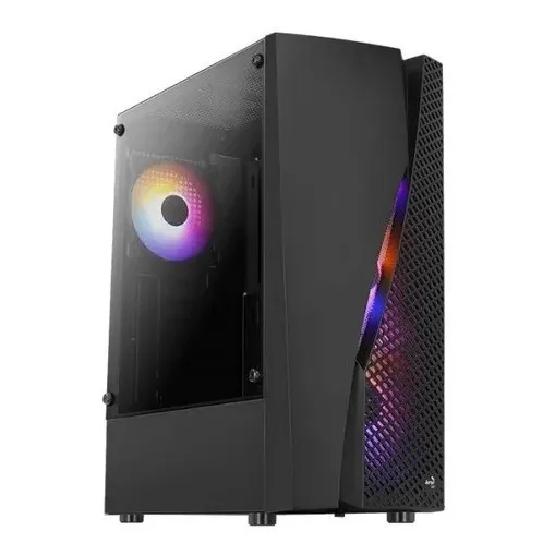 Caja Chasis Gamer Aerocool Wave Rgb Vidrio 4 Fans Frgb