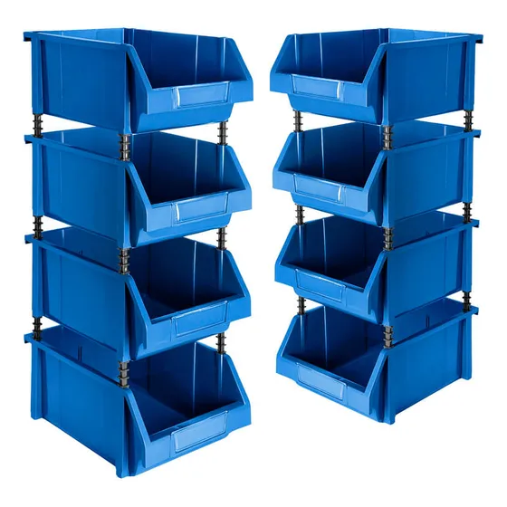 8 Modulares Abierto Az Organizador Plástico Inventarios 45kg