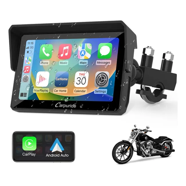 Carpuride W502 Motocicleta Gps Inalámbrico Portátil