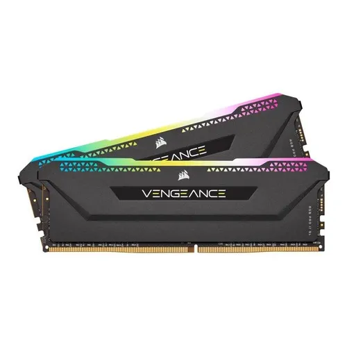Memoria RAM Vengeance RGB Pro SL gamer color negro 32GB 2 Co