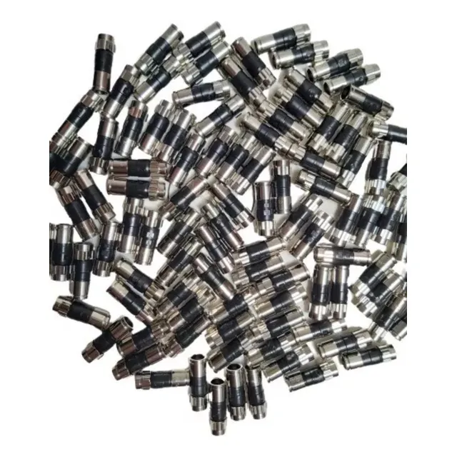 Conector De Compresión Rg6 Marca Ppc Paquete De 600 Unidades