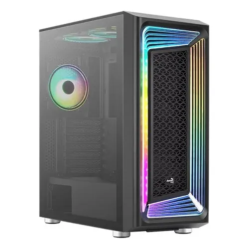 Caja Gabinete Gamer Aerocool Interstellar + Rgb 5 Fans