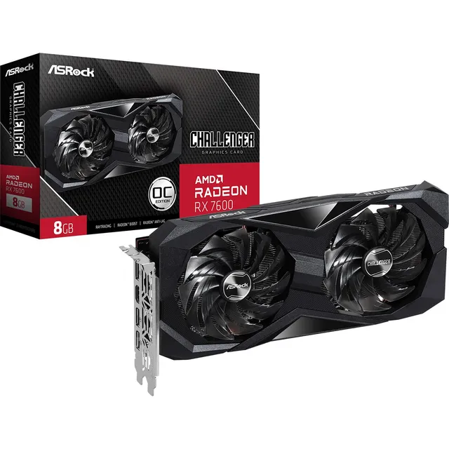 Tarjeta de Video Asrock Radeon RX 7600 Challenger Oc 8Gb Gdd