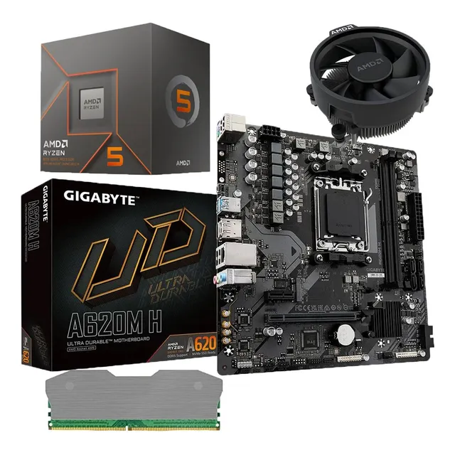 Combo Board A620m Procesador Amd Ryzen 5 8500g Ram 8gb Pc