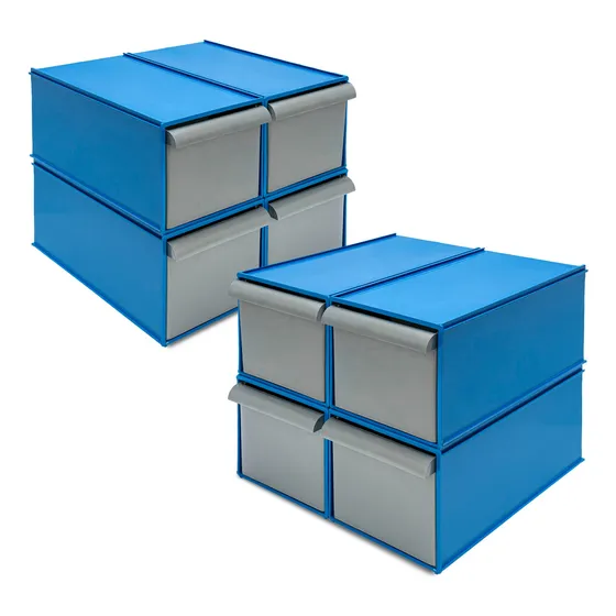 8 Cajones Organizador Herramienta Apilables Y Modulares 20kg