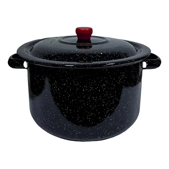 Olla Grande Esmalte/peltre #28 Ideal Hervir Agua 10 Litros C