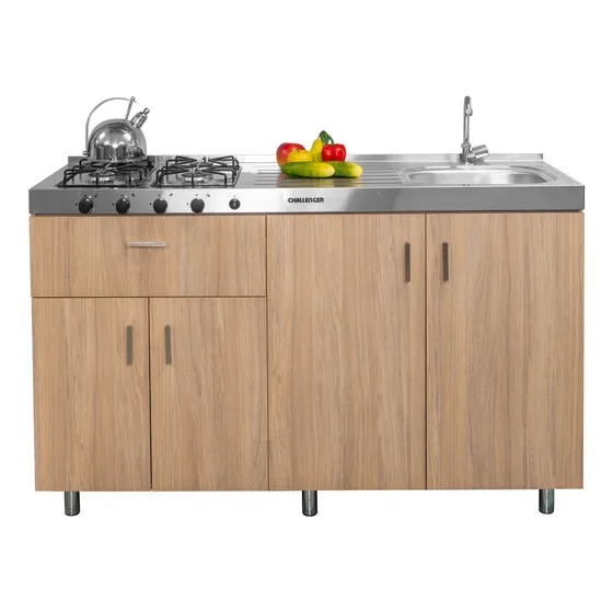 Mueble Base 150cm Challenger 4 Puertas / 1 Cajón / Amber