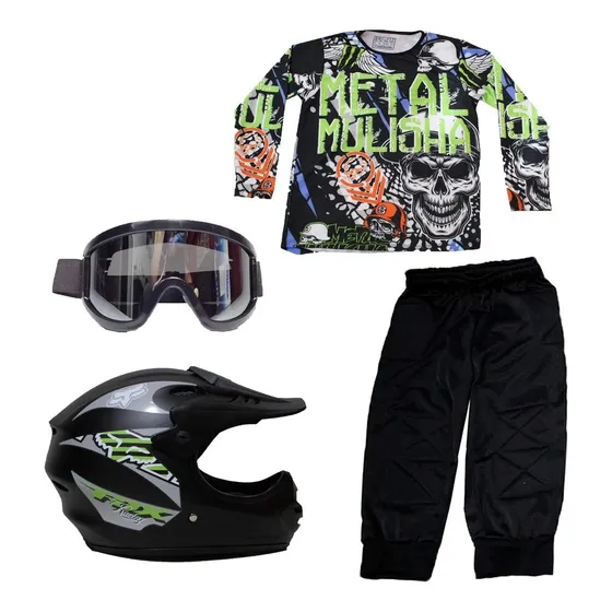 Kit De Uniforme Bmx Niño 2 A 12 Años Niños