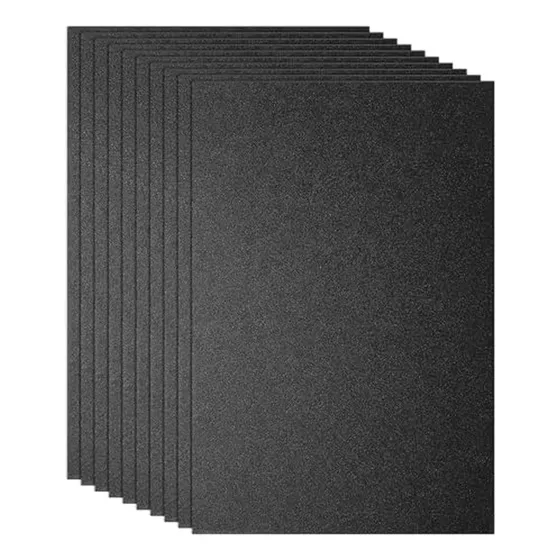 Láminas De Plástico Abs Negro 8 X12 X1.5mm - Pack De 10