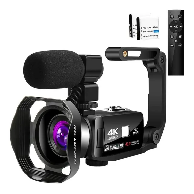 Camara De Vídeo 4k 48mp Youtube Vlogging Vlog Wifi Lente