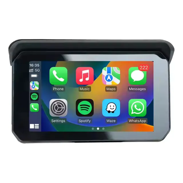 Navegador Para Moto Pantalla Impermeable Carplay Android Gps