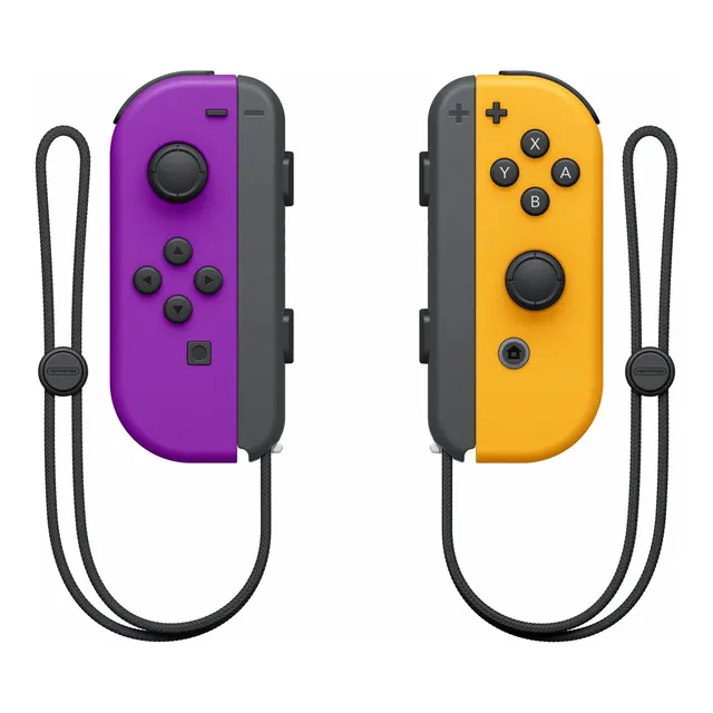 Set Control Joy-Con (L)/(R) inalámbrico Morado Neón y Naranj