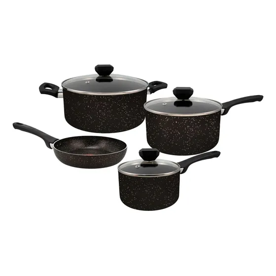Batería De Cocina Imusa Titanium Force 7piezas Antiadherente