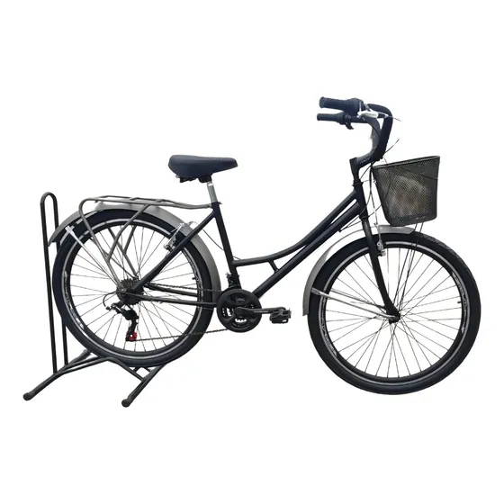 Bicicleta Playera Rin 26 Cambios Shimano 21 Vel Color Negro/