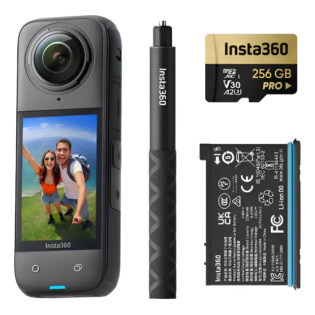 Paquete de aventuras Insta360 X4 360 8k con cámara de interé