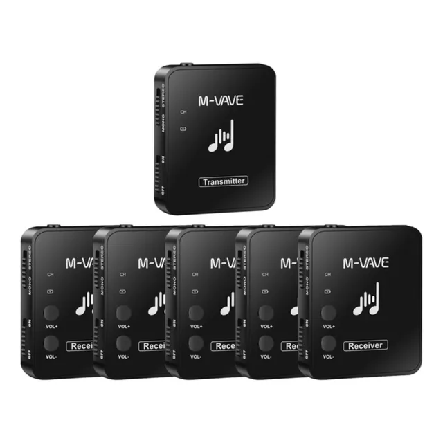 Sistema Monitoreo Inalambrico In Ears M-vave 5 Re + 1 Tr