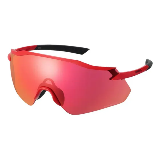Gafas Shimano Equinox 4 rojas, lentes Ridescape Road, color: