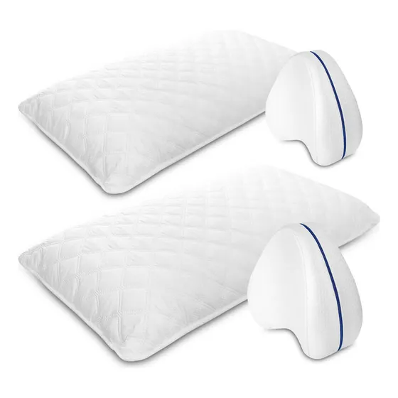 Energy Plus combo de 2 almohadas largas de fibra siliconada