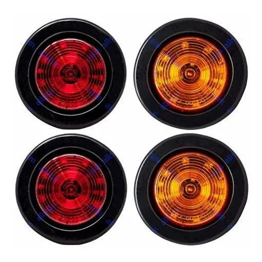 2.5 Ronda De 12 Led De Luz Del Carro De Remolque De Marcado