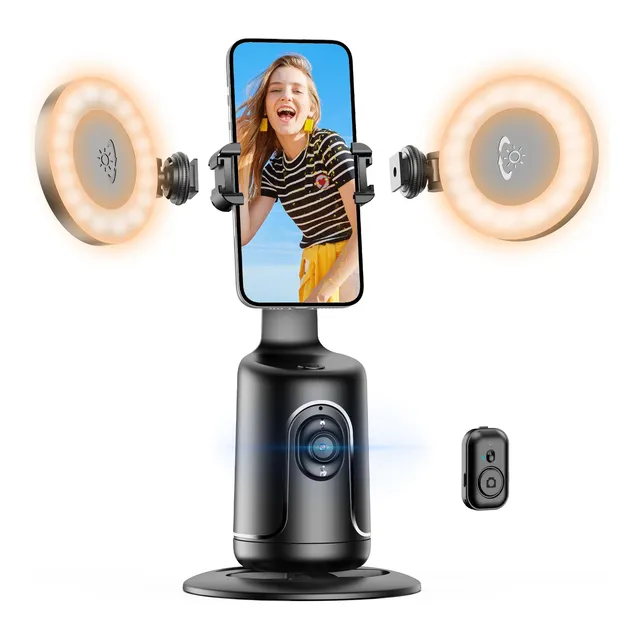 Auto Seguimiento Facial Para Selfies Con Luces Led Y Control