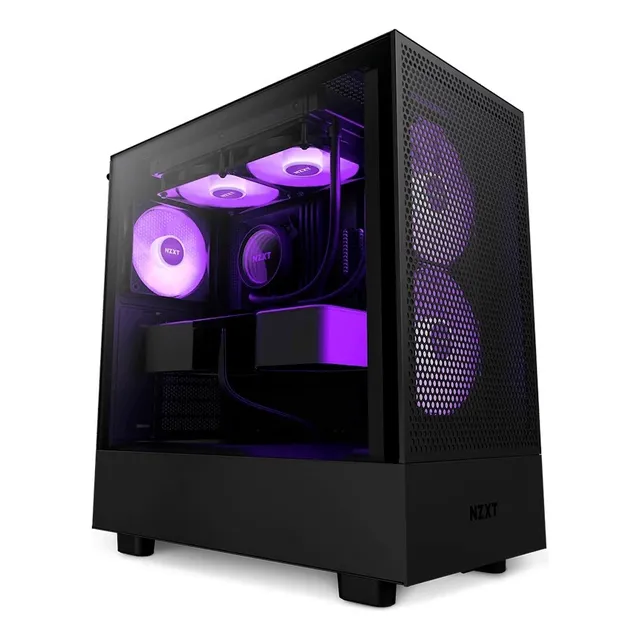 Caja E-atx Nzxt H5 Flow Color Negro +2 Fan