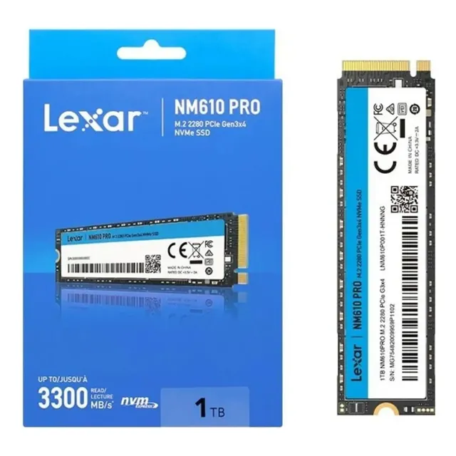 Disco Lexar Nm610pro M.2 2280 1tb Pcie Gen3x4 Nvme 3300mbs