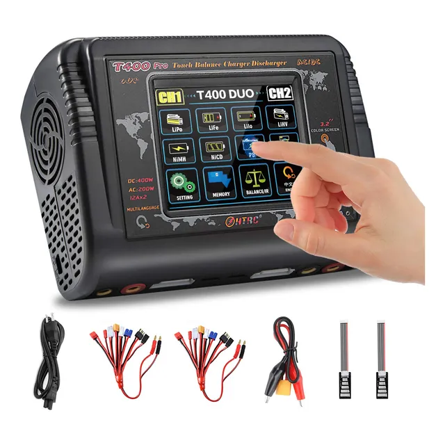 Cargador Lipo Dul Rc Cargador De Bateria De Coche Pantalla T